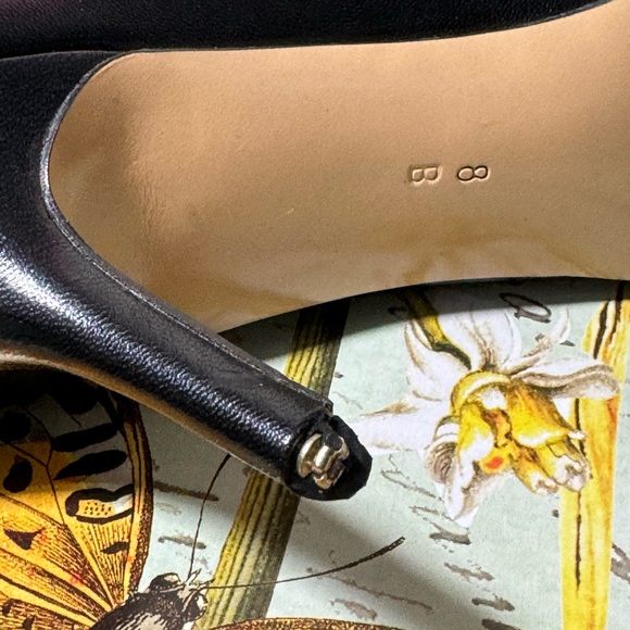 Coach spiked heels 👠 8B Black cute button detail - Picture 8 of 8
